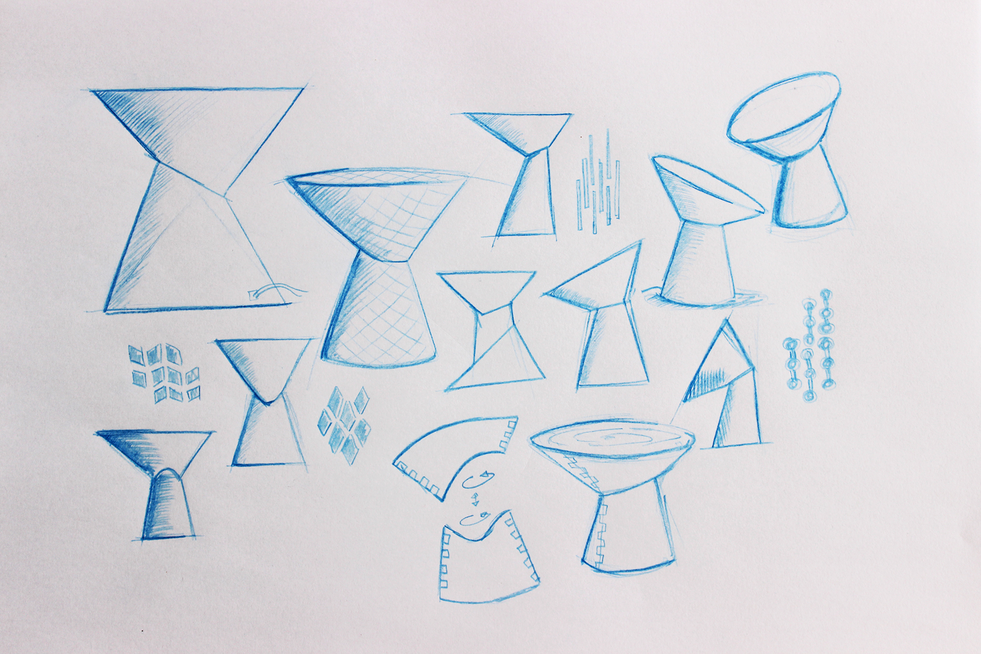 Desk lamp，Slit，bend，Medium density fiberboard，