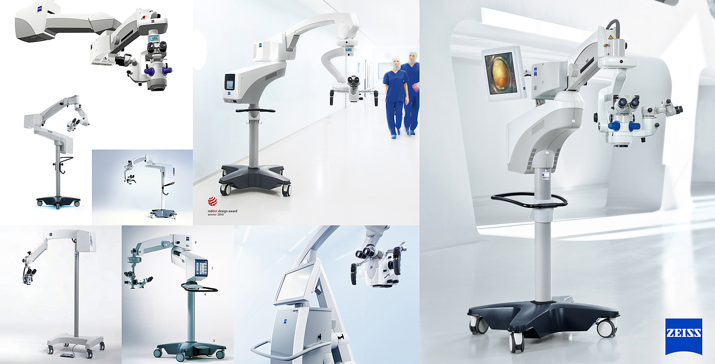 产品设计，工业设计，精密仪器，卡尔蔡司，摇臂，手术显微镜，医疗器械，