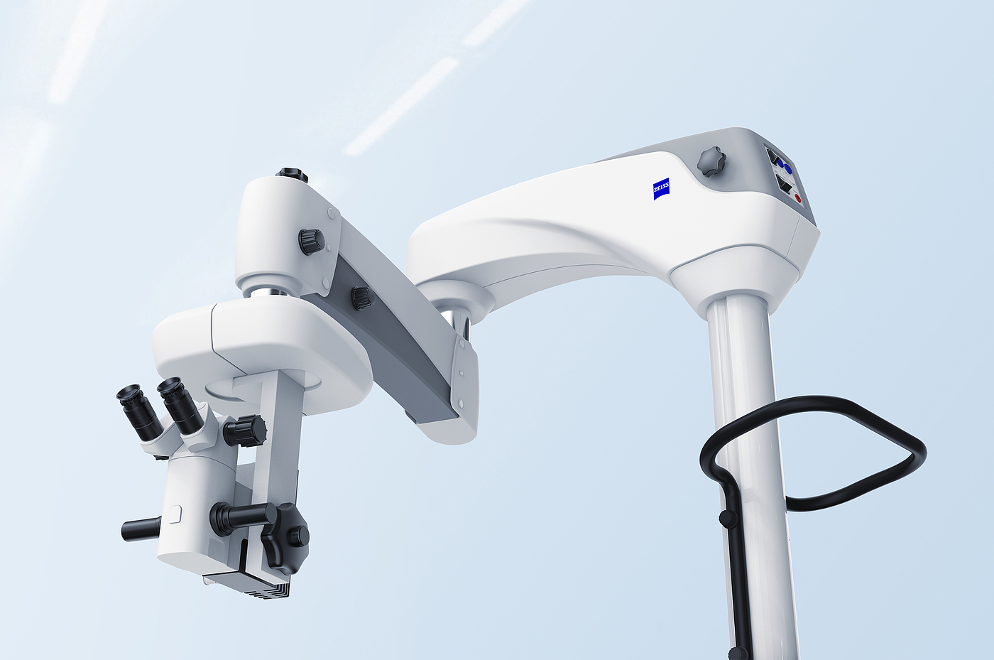 product design，industrial design，Precision instrument，Carl Zeiss，rocker arm，Operating microscope，medical apparatus and instruments，