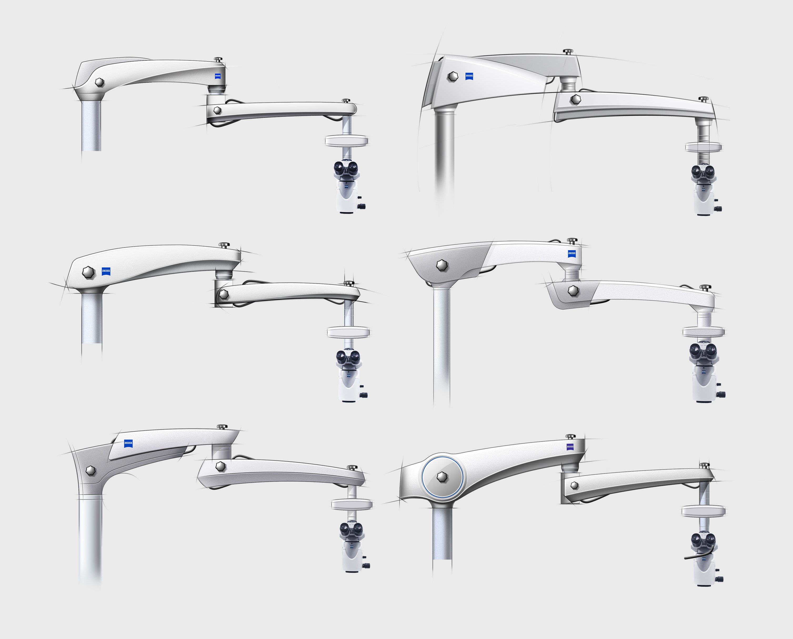product design，industrial design，Precision instrument，Carl Zeiss，rocker arm，Operating microscope，medical apparatus and instruments，