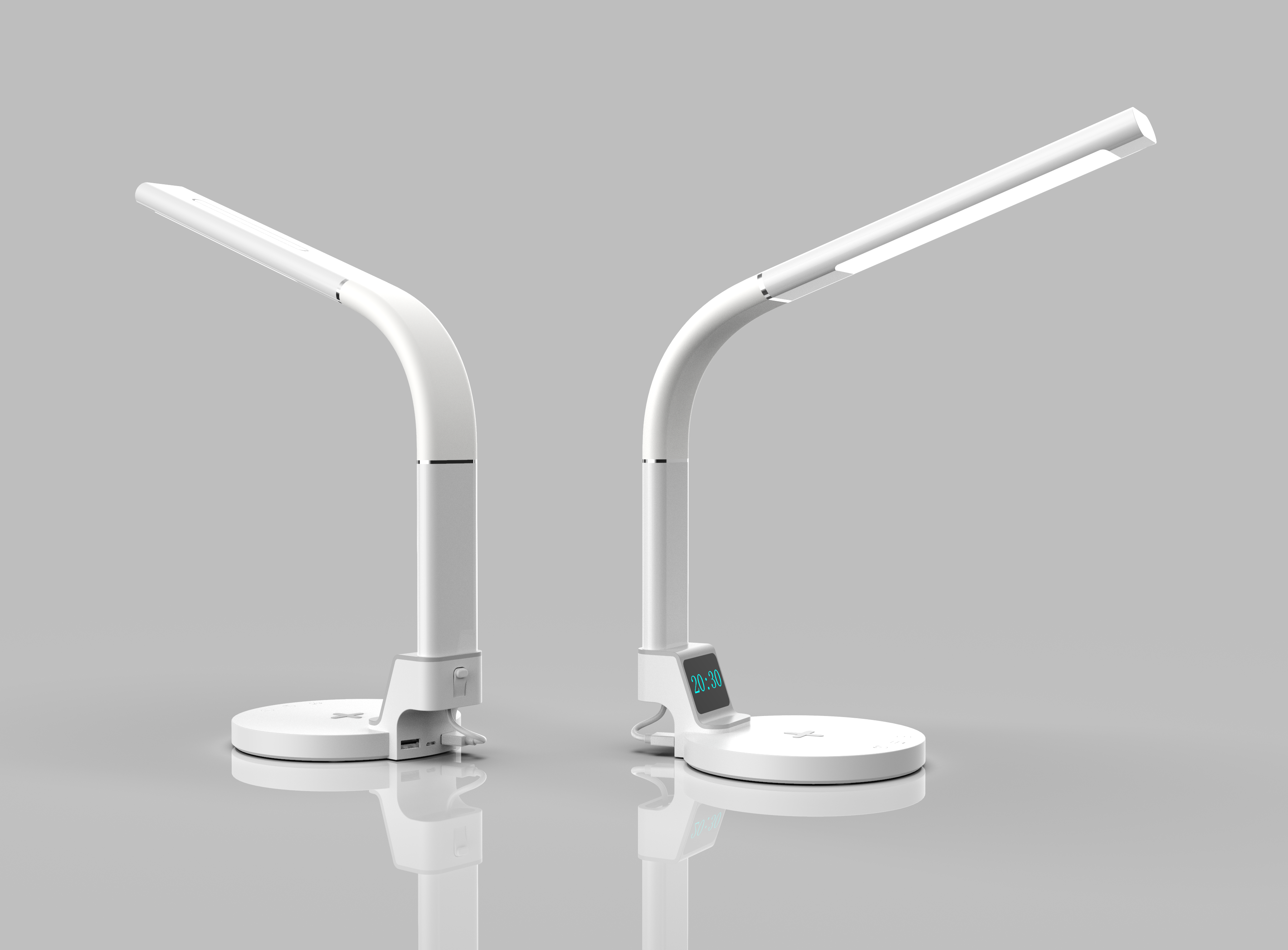 Wireless charging + detachable table lamp，