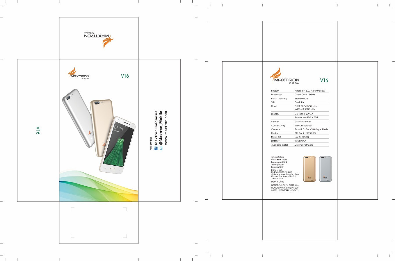 Design of mobile phone packaging box，