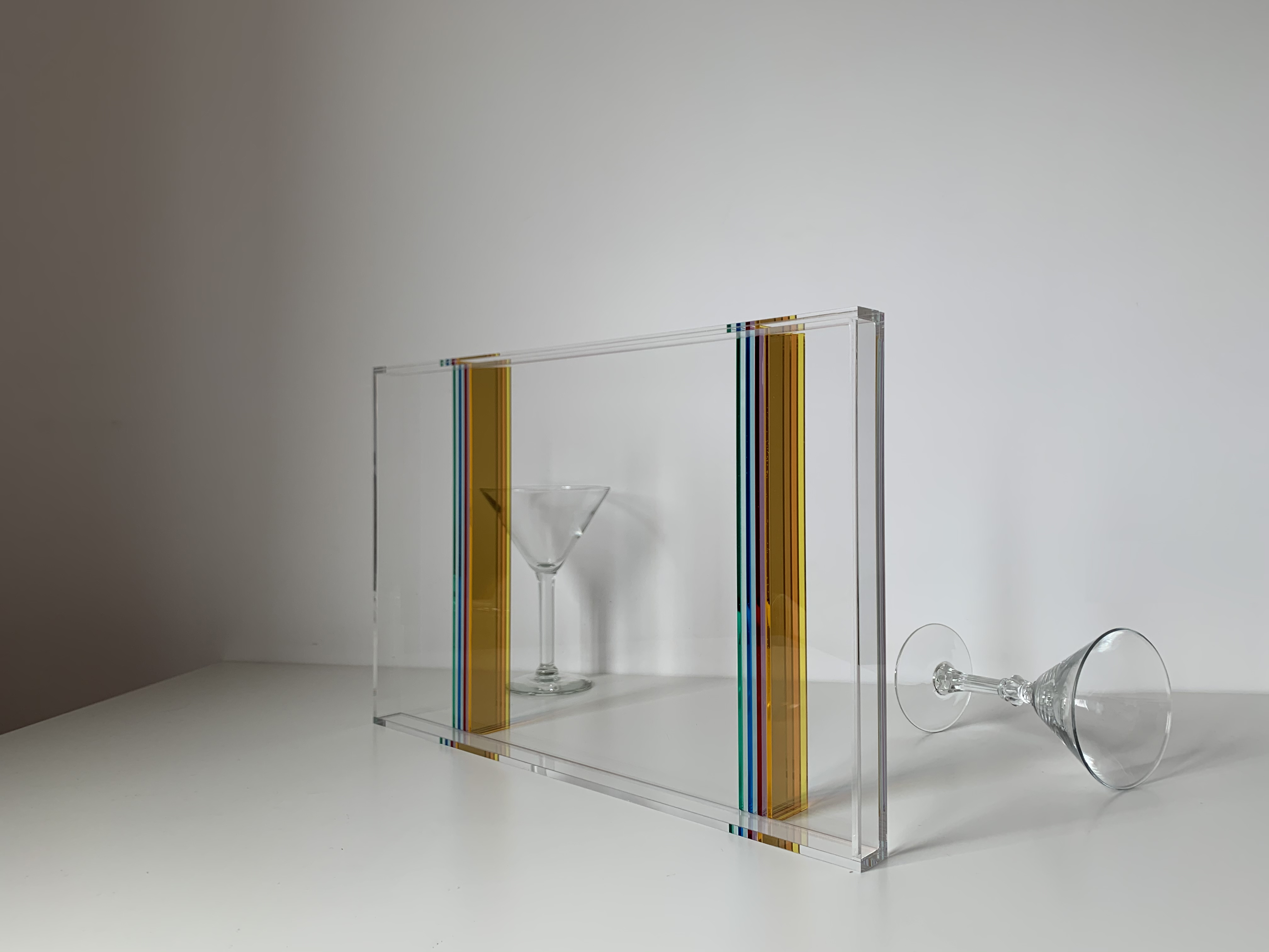 Acrylic Rainbow series tray，