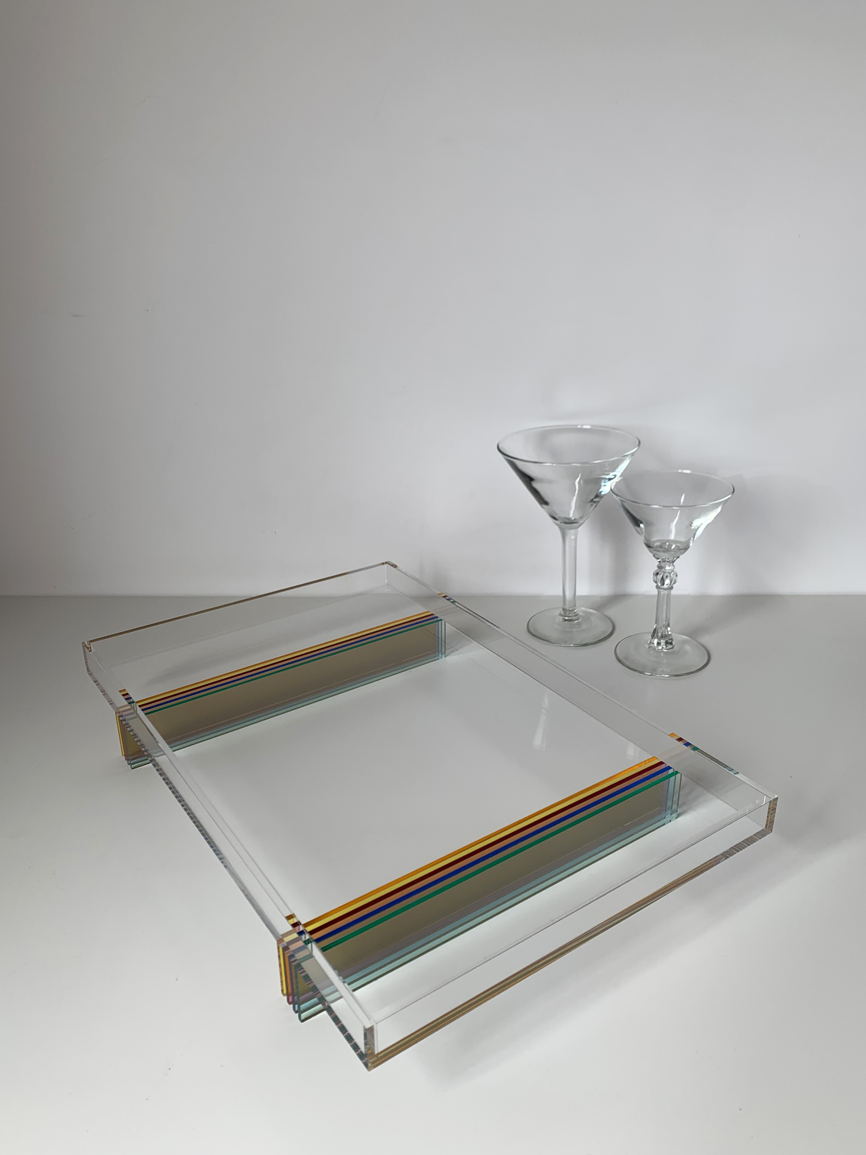 Acrylic Rainbow series tray，