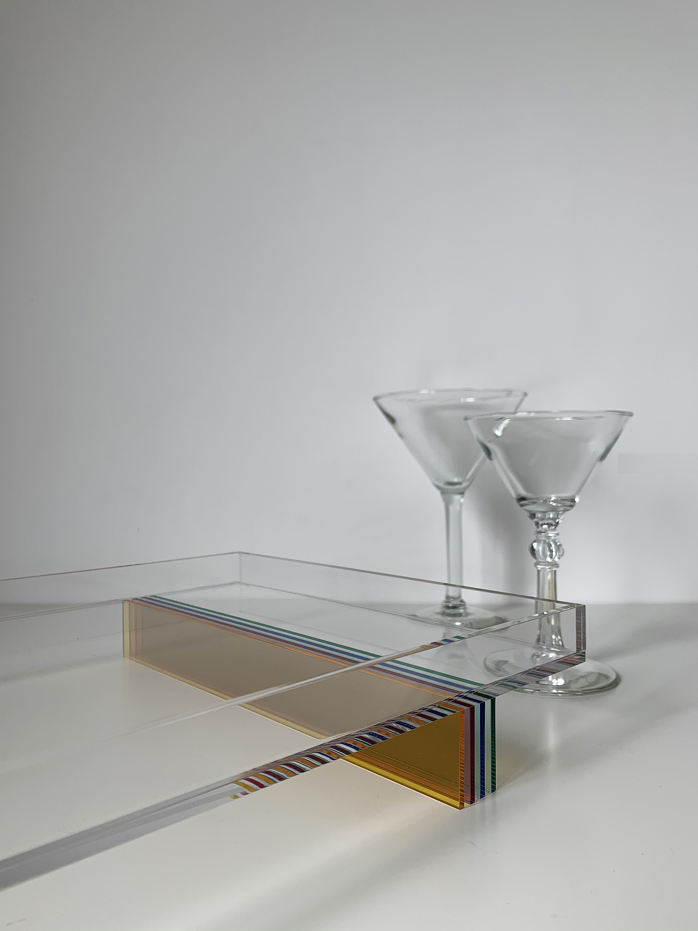 Acrylic Rainbow series tray，