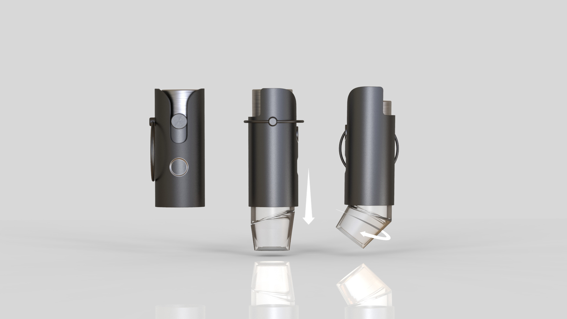 Asthma spray, rendering，