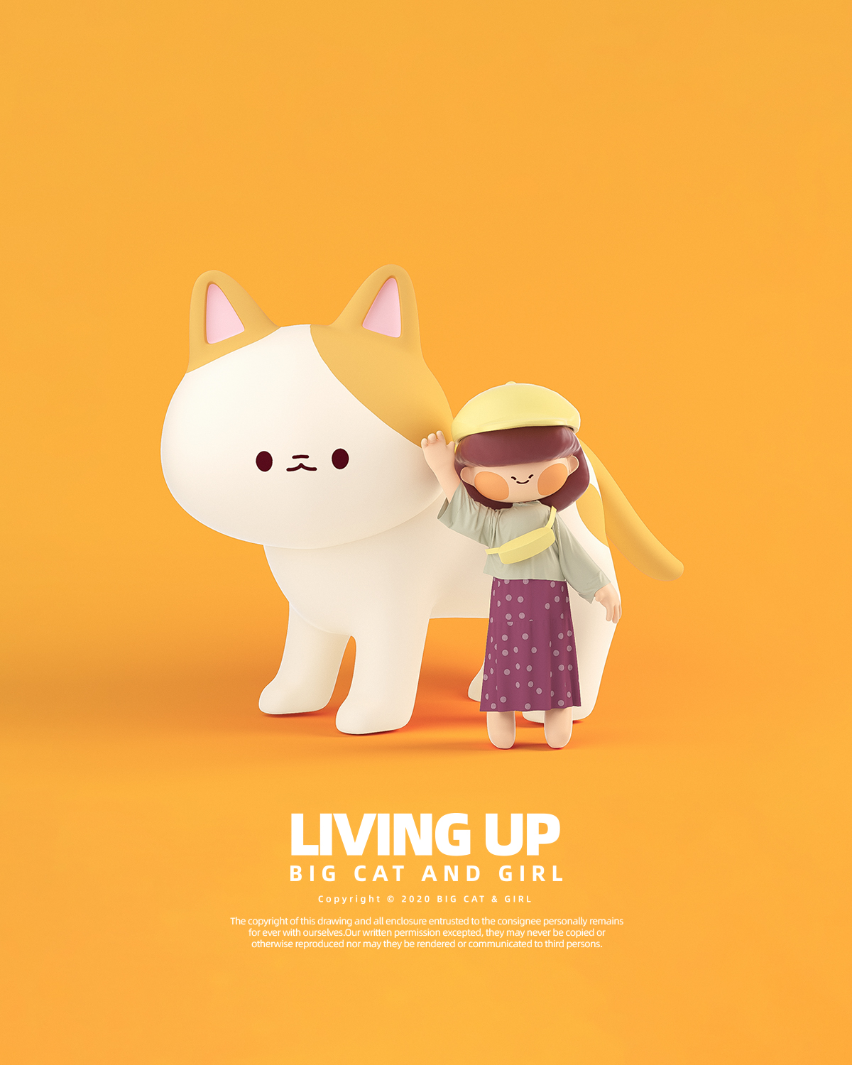 Cartoon，Cartoon mascot，c4d，Lovely character，