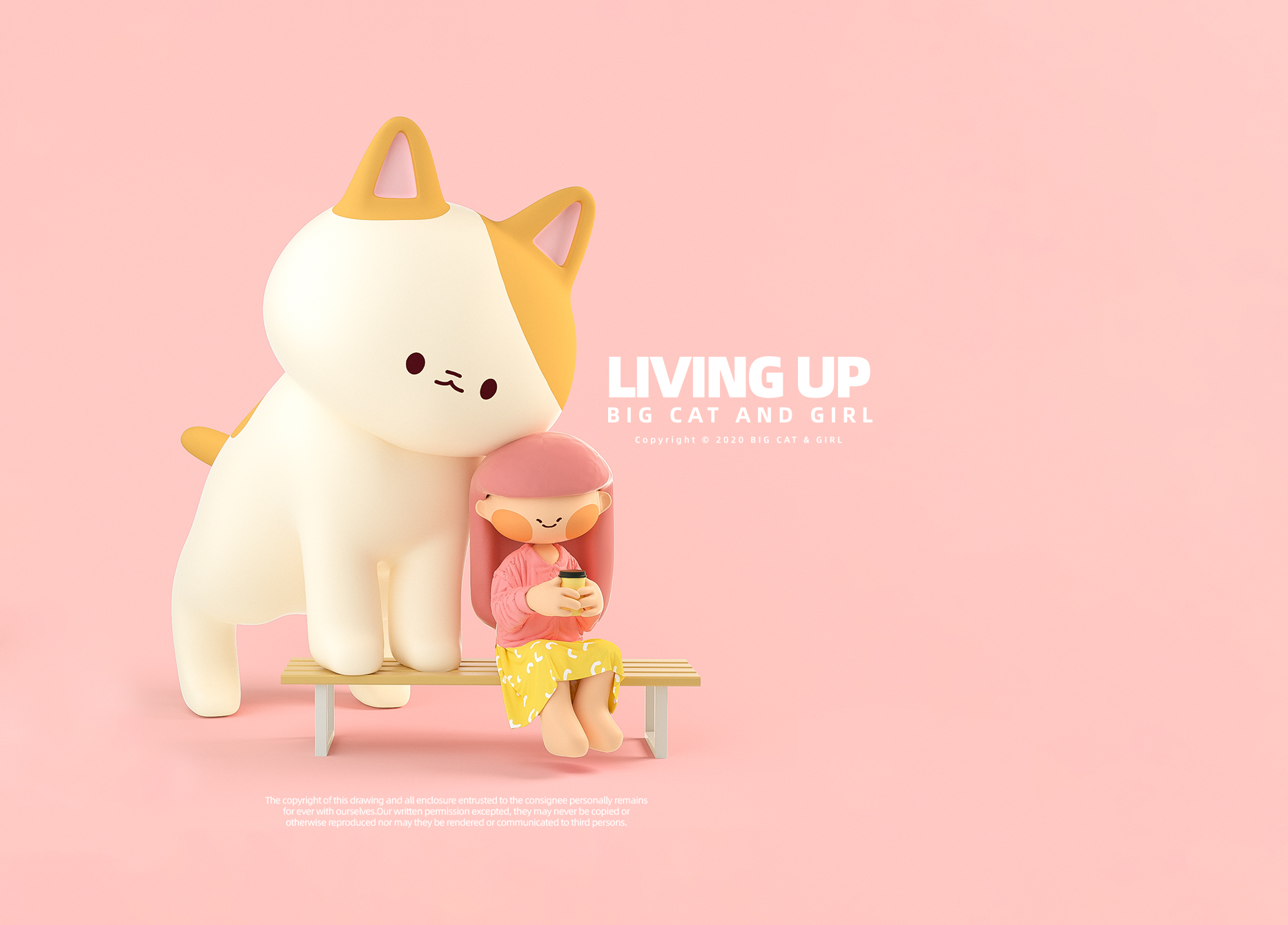 Cartoon，Cartoon mascot，c4d，Lovely character，