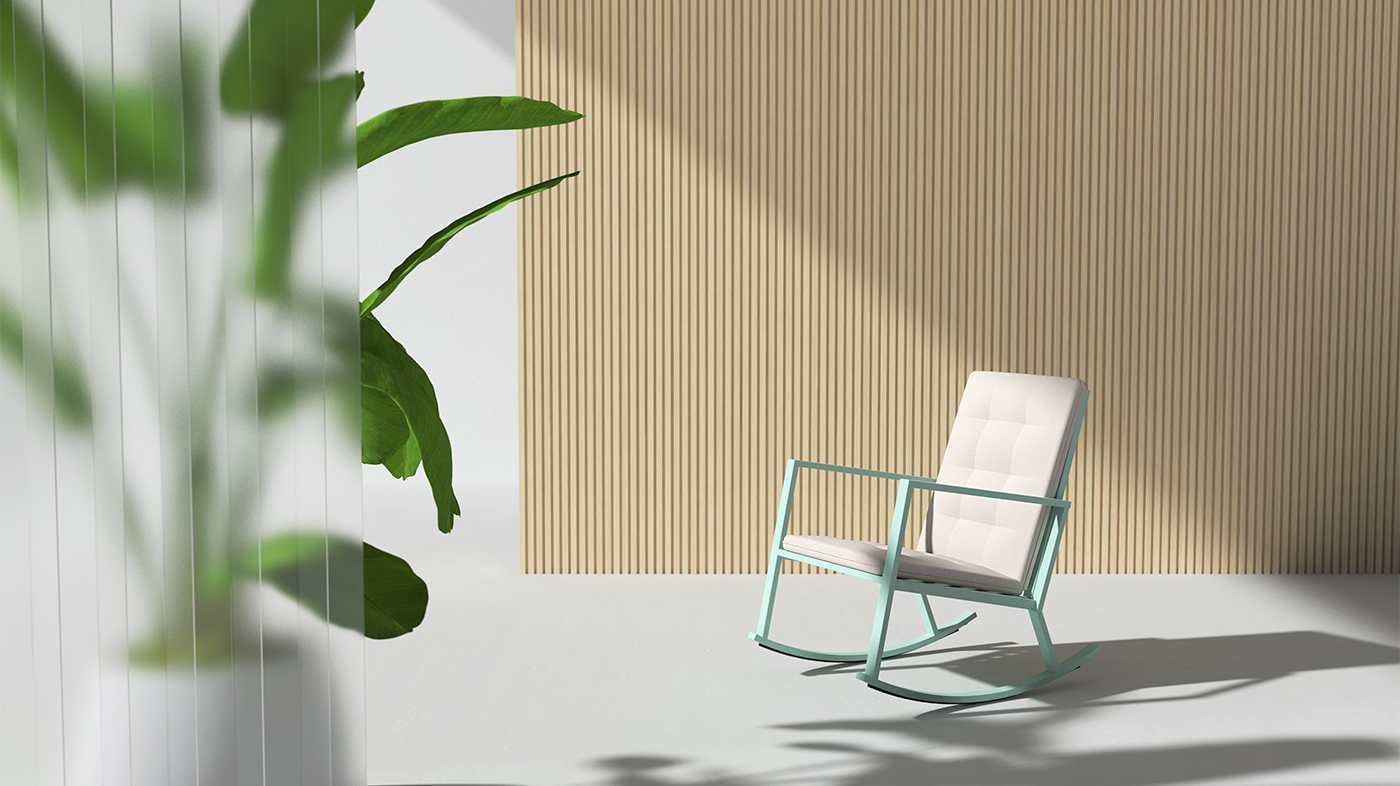 Furniture, Nordic furniture, furniture design, leisure rocking chair，