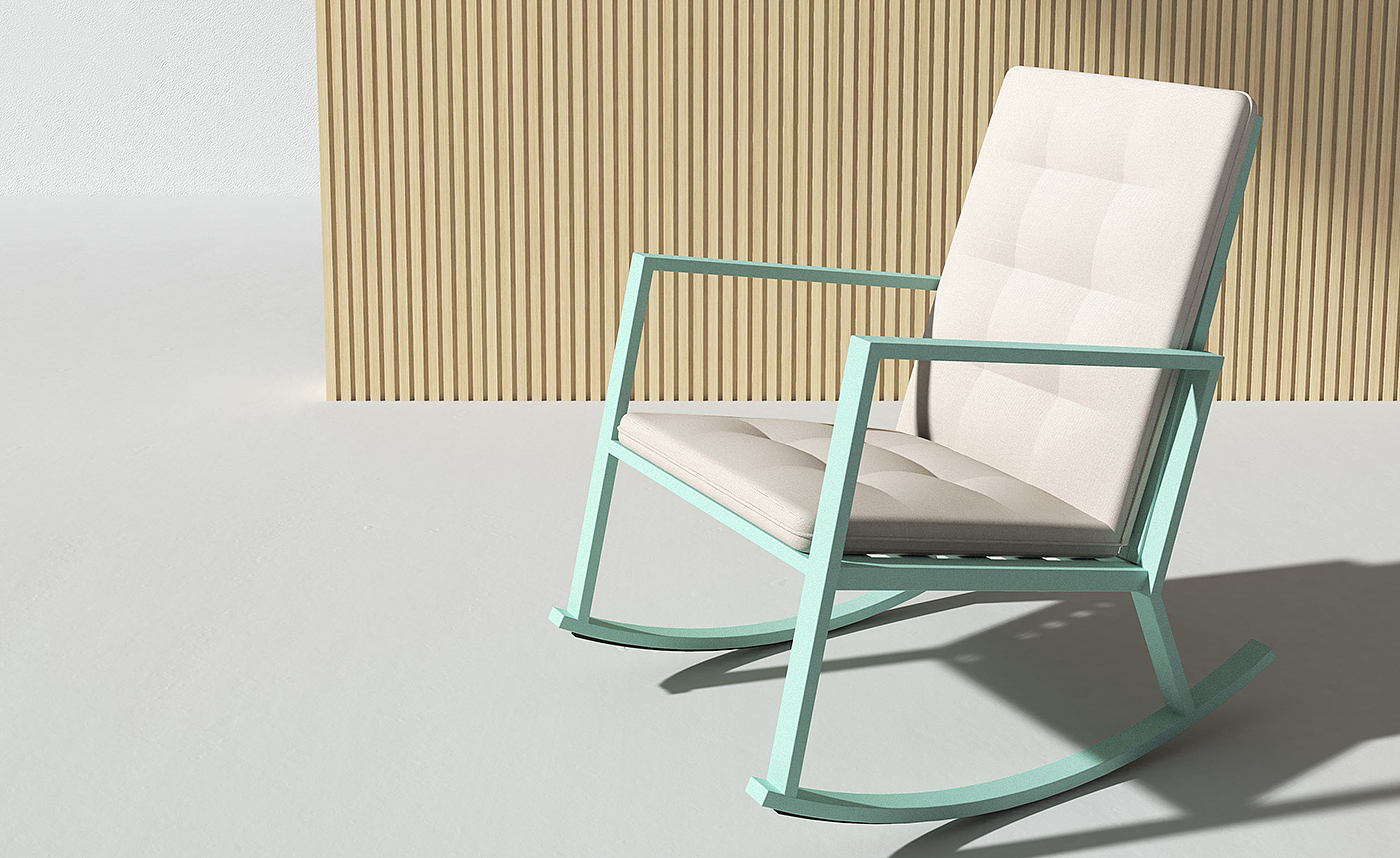 Furniture, Nordic furniture, furniture design, leisure rocking chair，