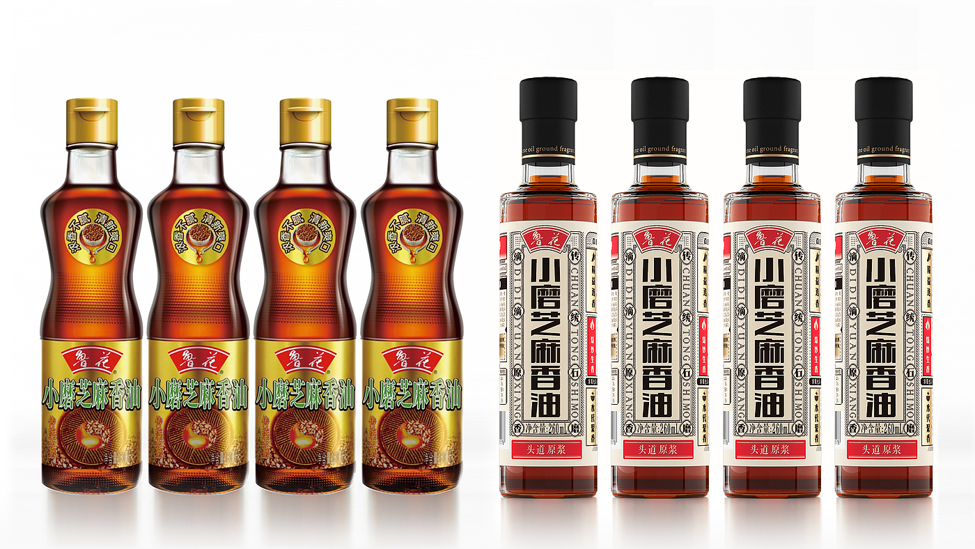 Pan Hu packaging design，Sesame oil packaging，Brand upgrade，Style of the Republic of China，originality，