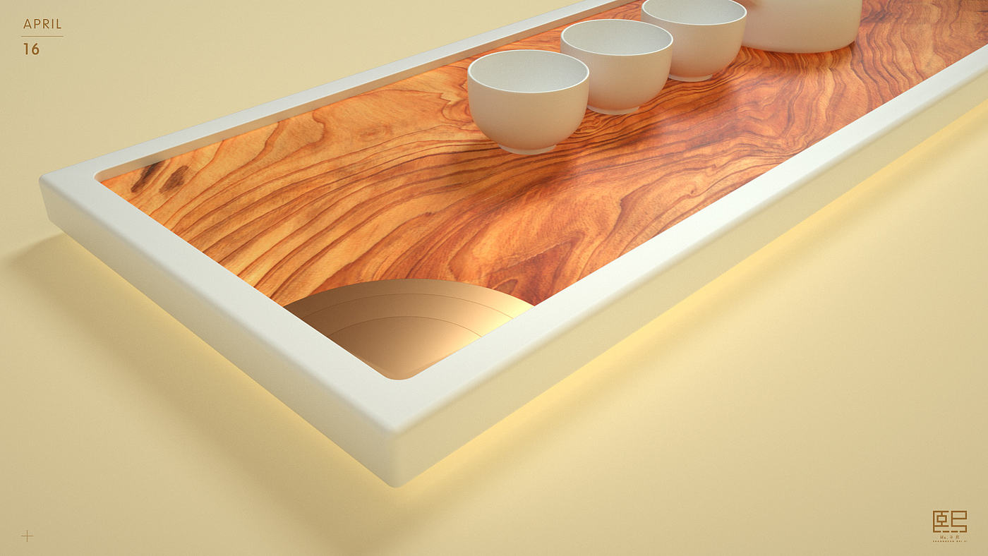 Appearance design of tea tray，
