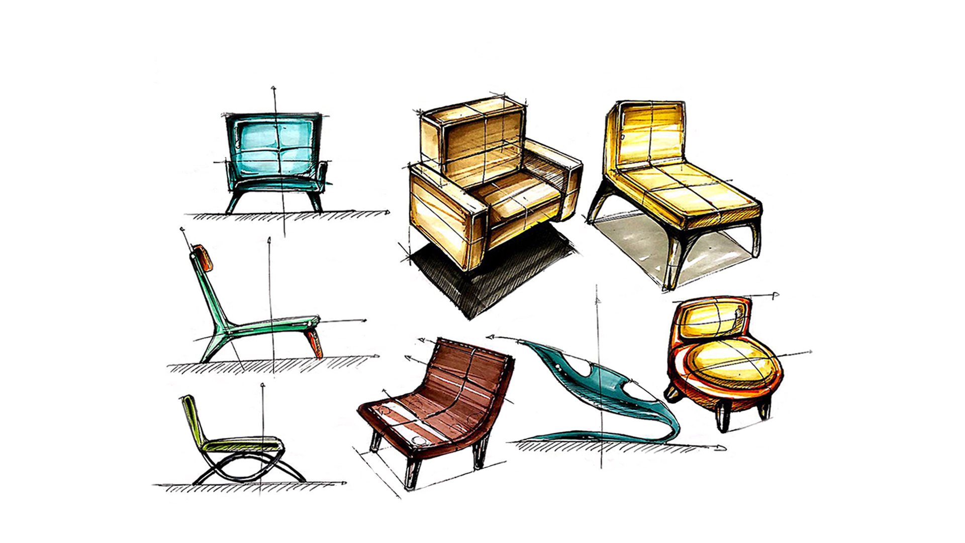 Hand drawn products，Hand drawn，product design，