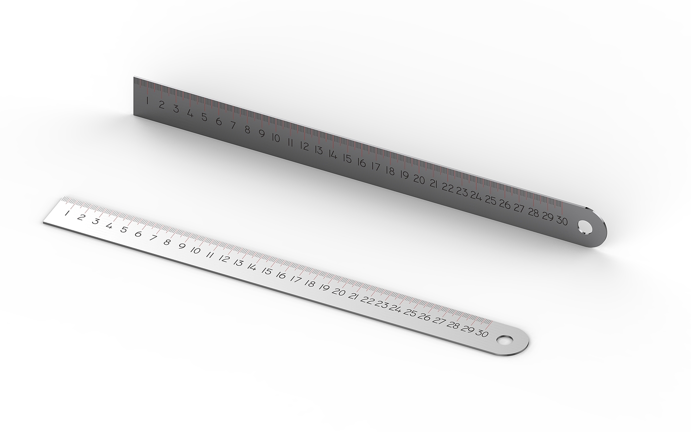 Ruler modeling and rendering，