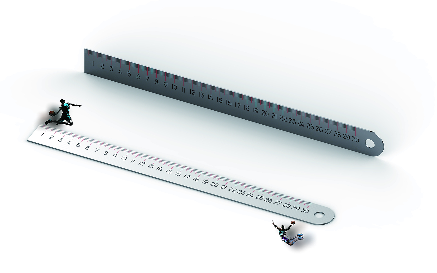 Ruler modeling and rendering，