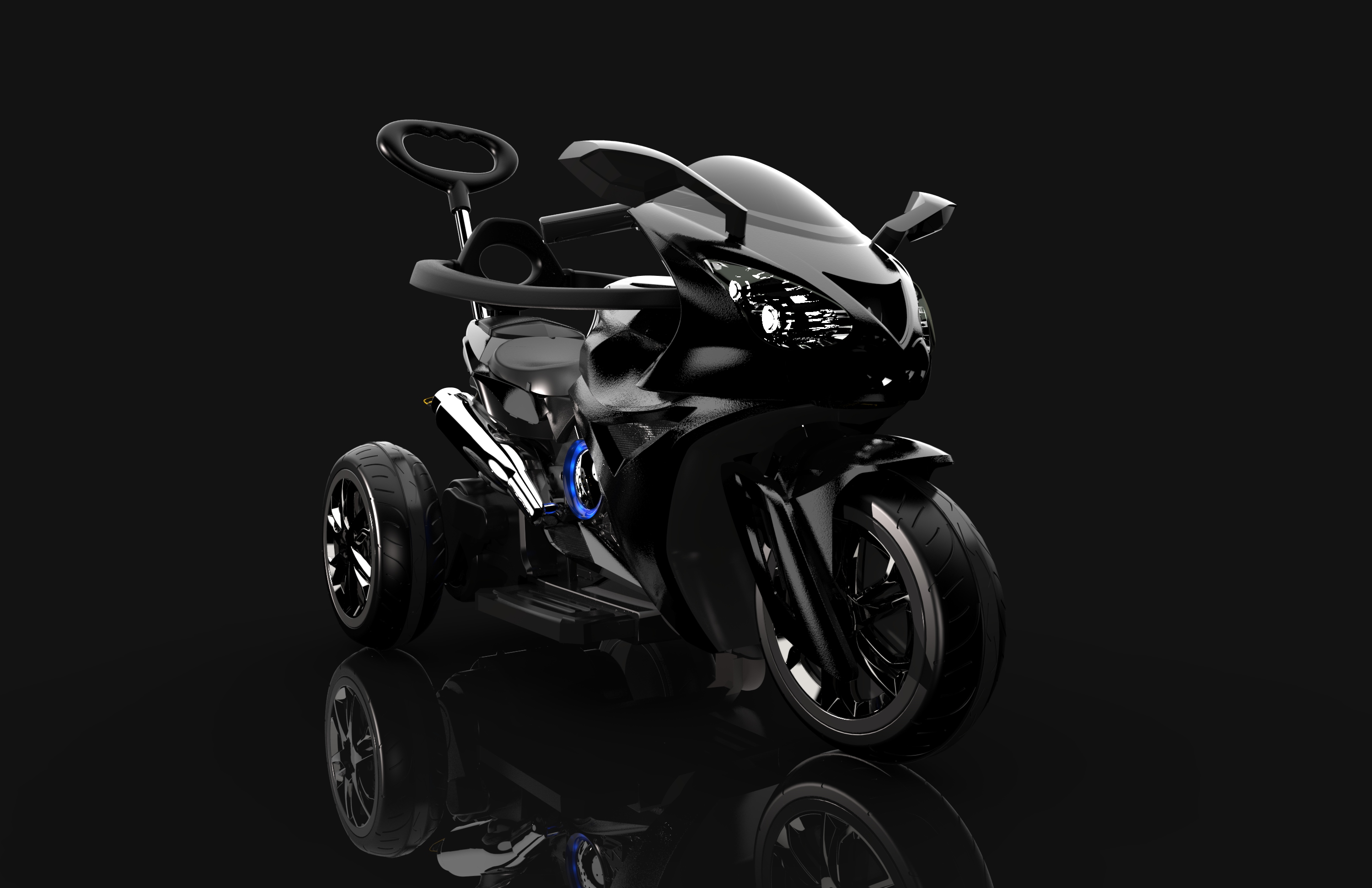 Stroller design, motorcycle，Children's toy design, children's motorcycle，