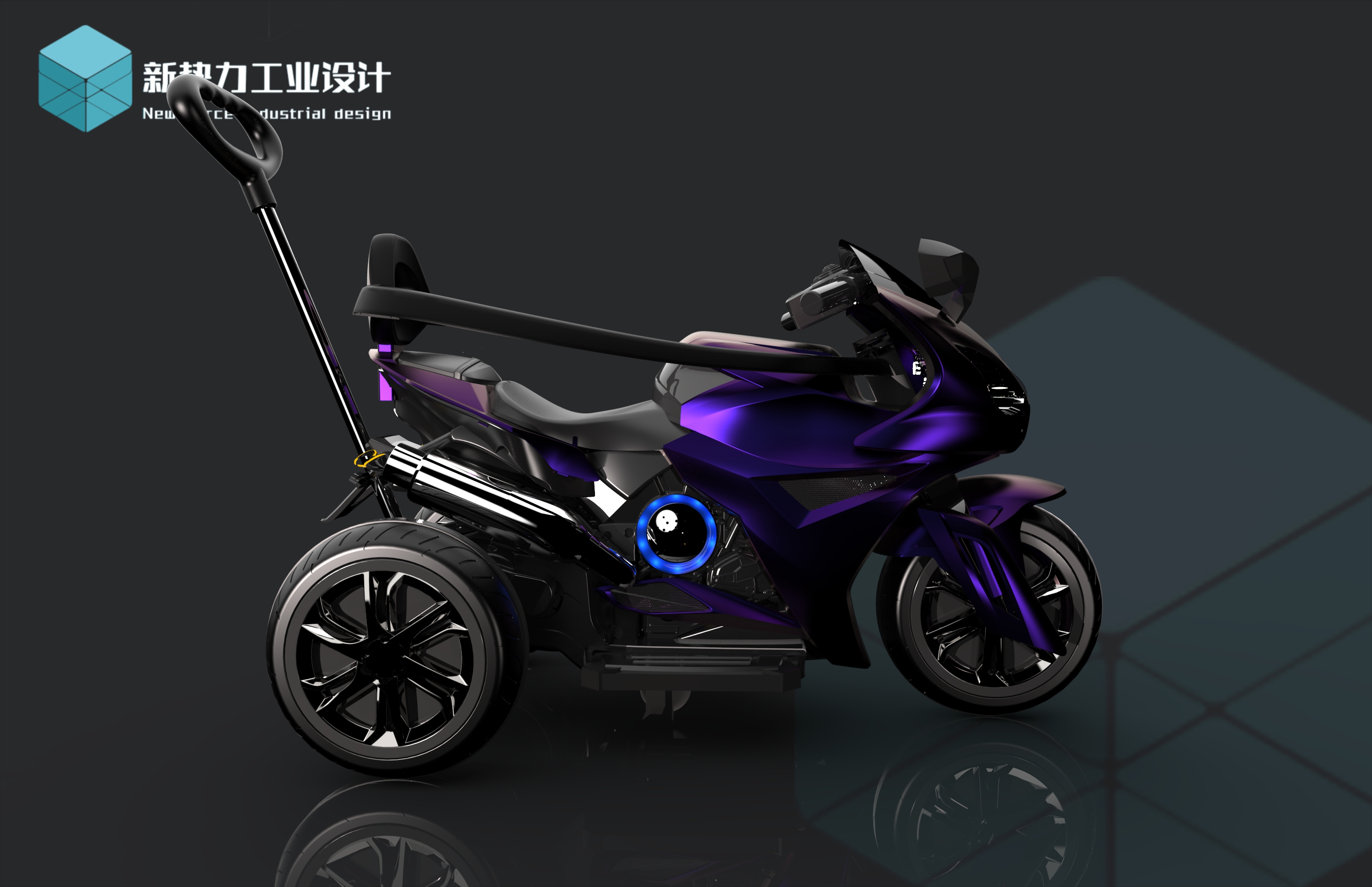 Stroller design, motorcycle，Children's toy design, children's motorcycle，