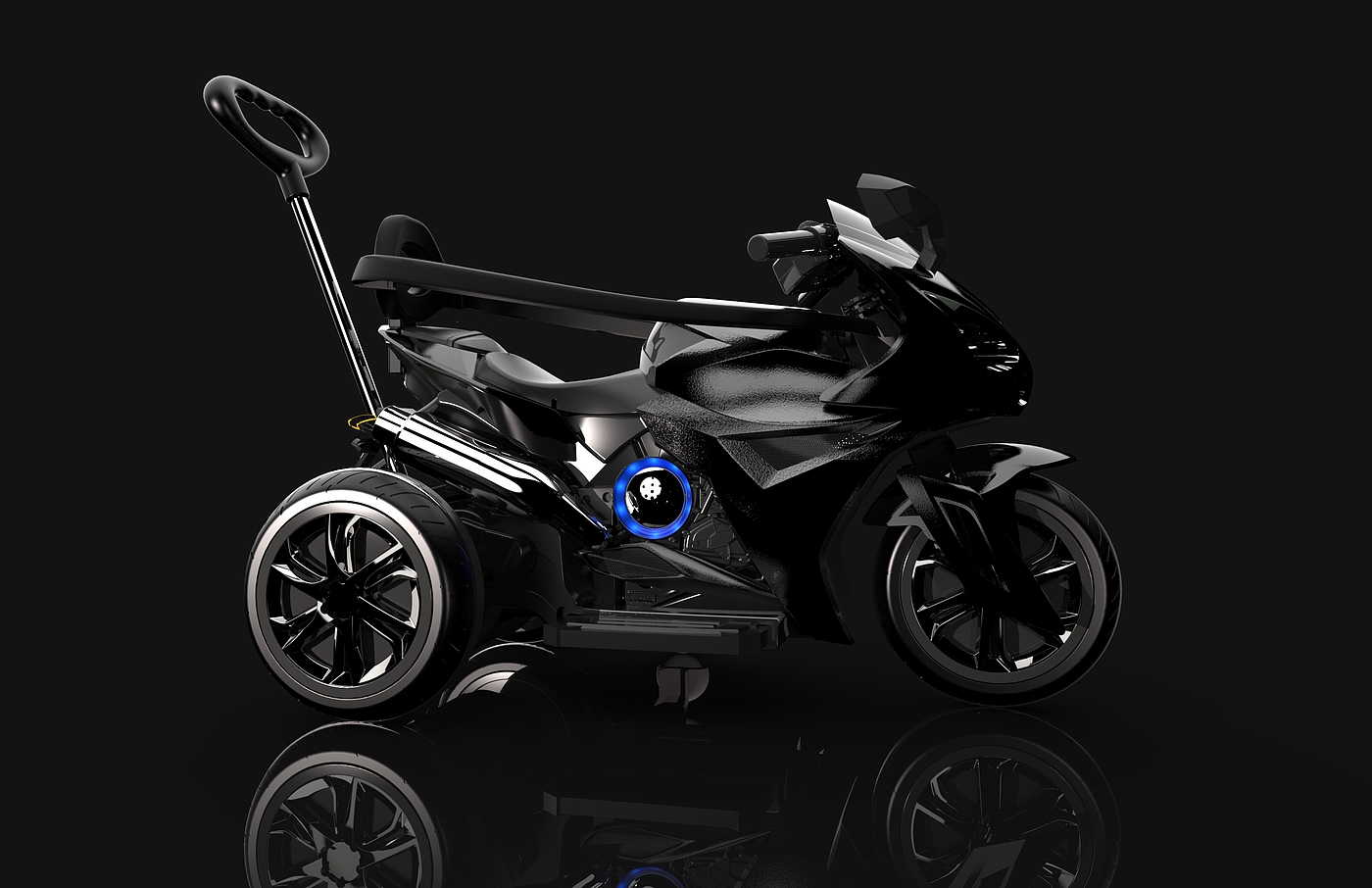 Stroller design, motorcycle，Children's toy design, children's motorcycle，