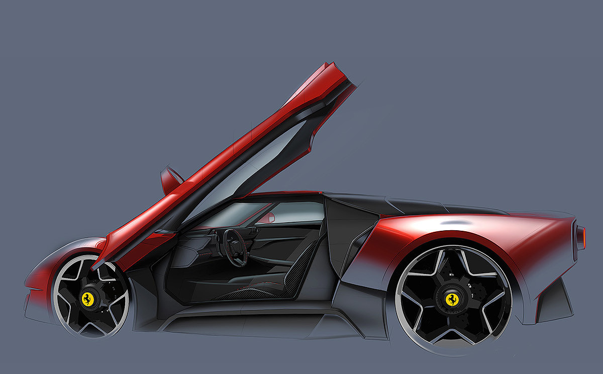 salute，Ferrari，concept，Design，Model，
