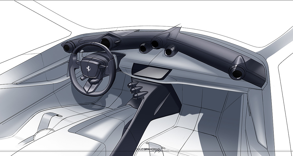 salute，Ferrari，concept，Design，Model，