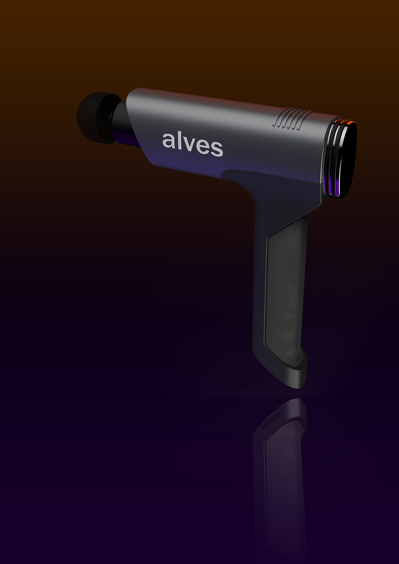 Fascia gun，modeling，Render，