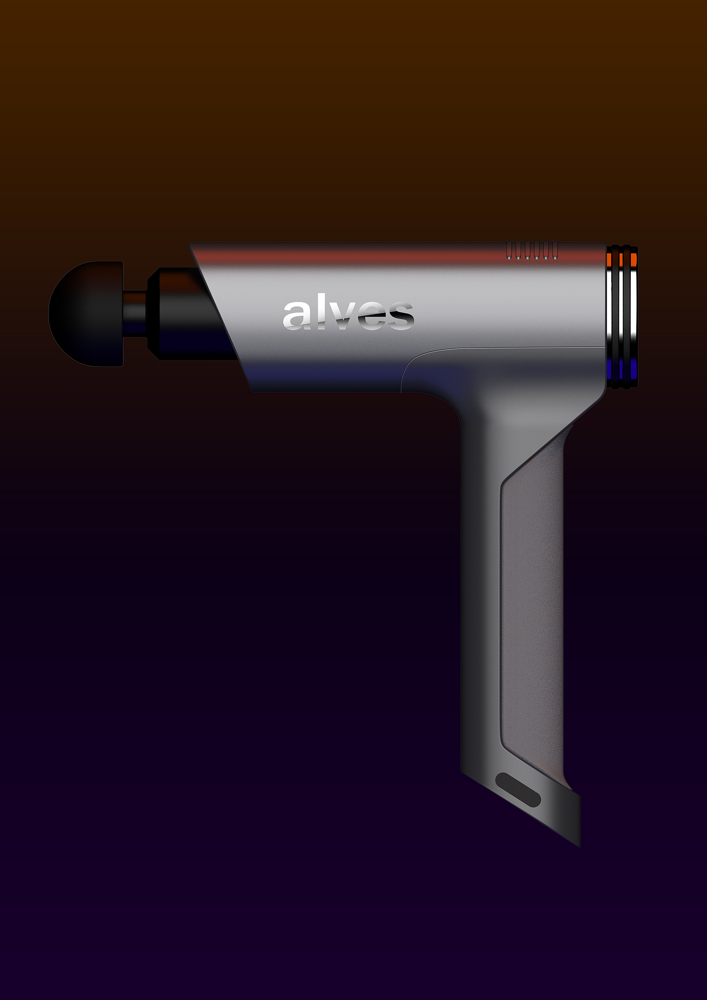 Fascia gun，modeling，Render，