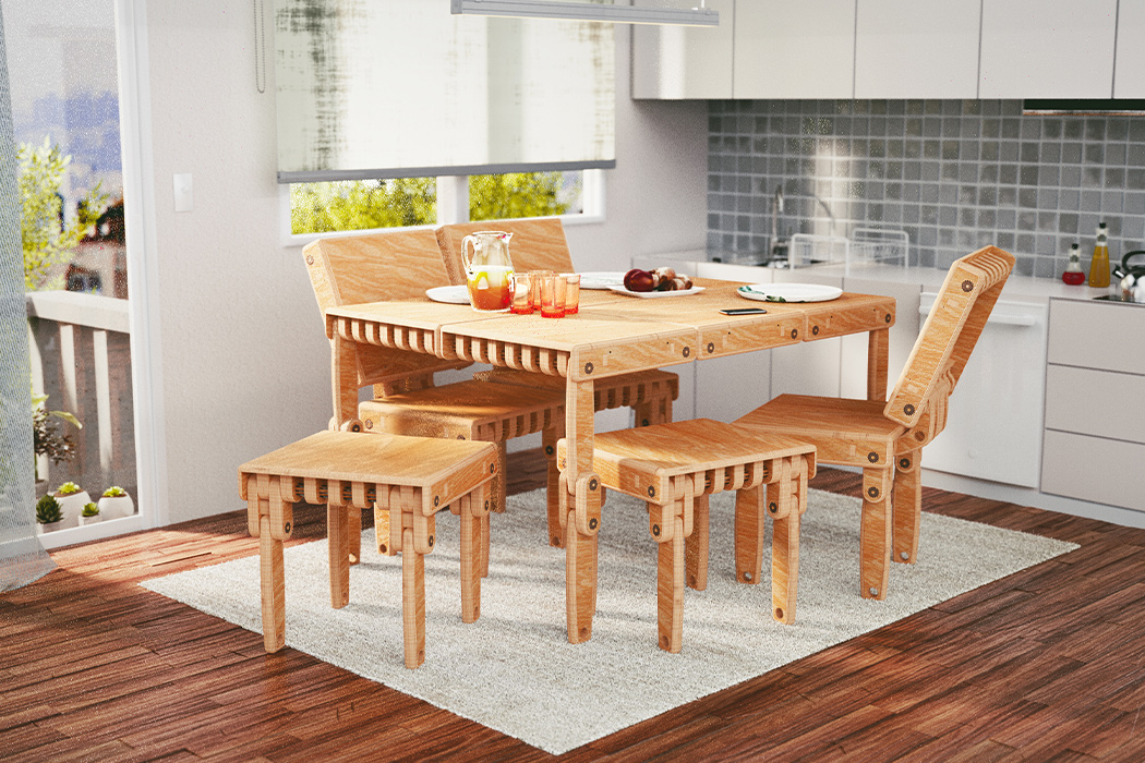 modularization，furniture，Un Lim，sustainable，