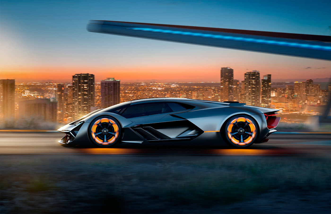 THIRD MILLENNY，Lamborghini，Future sports car，concept，Electric sports car，