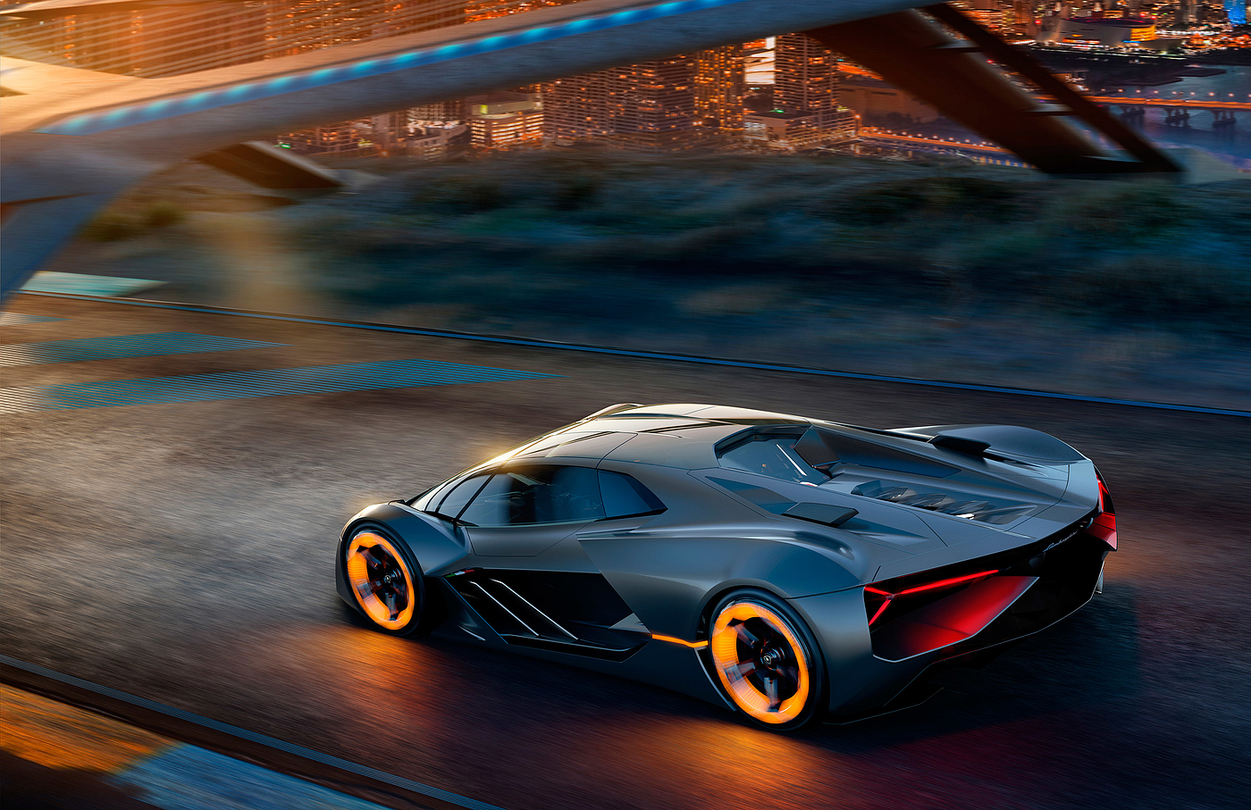 THIRD MILLENNY，Lamborghini，Future sports car，concept，Electric sports car，