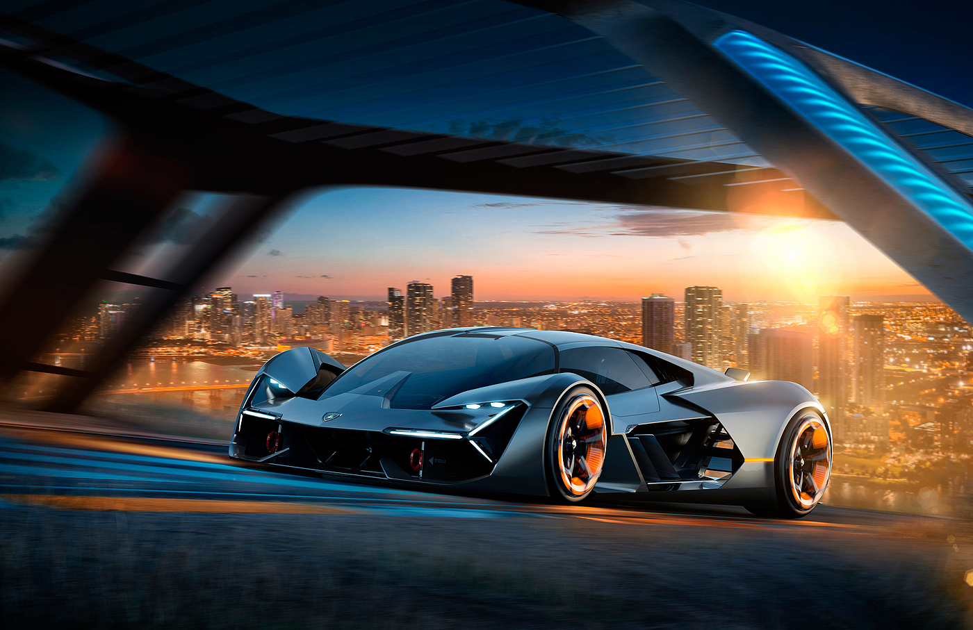 THIRD MILLENNY，Lamborghini，Future sports car，concept，Electric sports car，