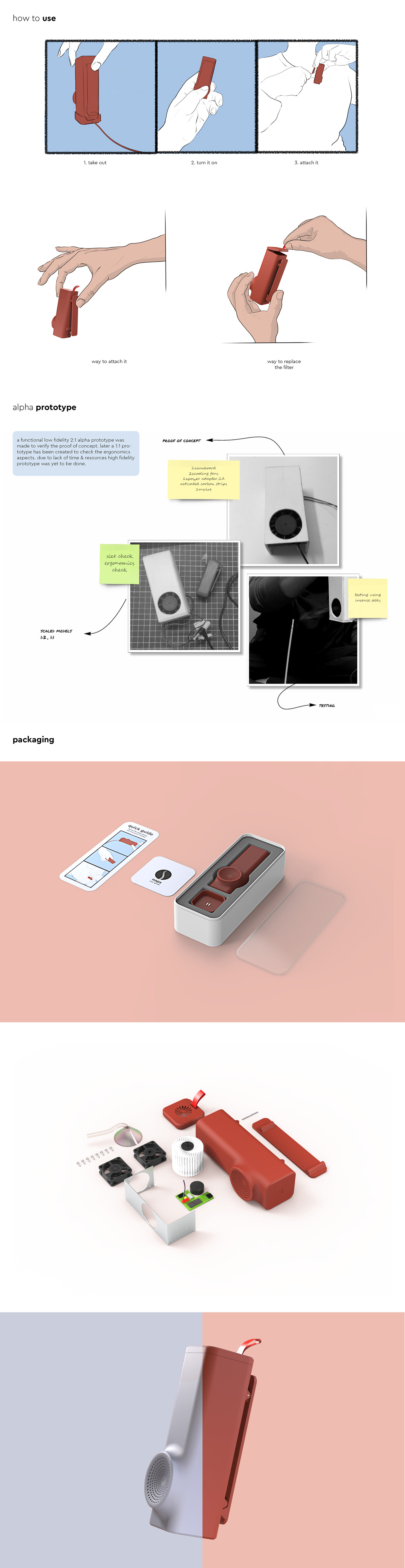 NOPS，Wearable ，air cleaner，