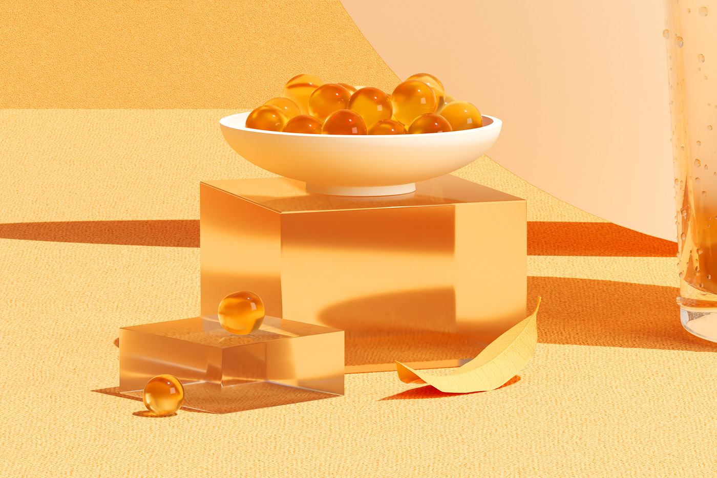 Gong Cha，Brand design，Render，poster，