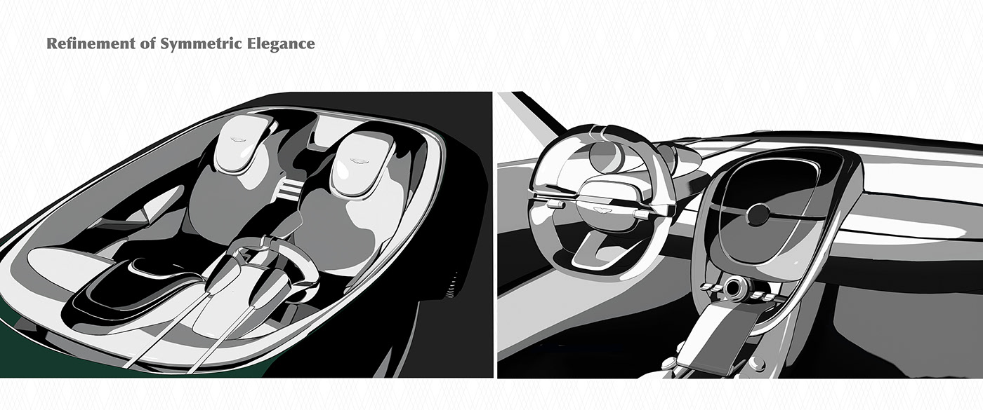 conceptual design，Concept car，Automobile design，Aston Martin，open car，