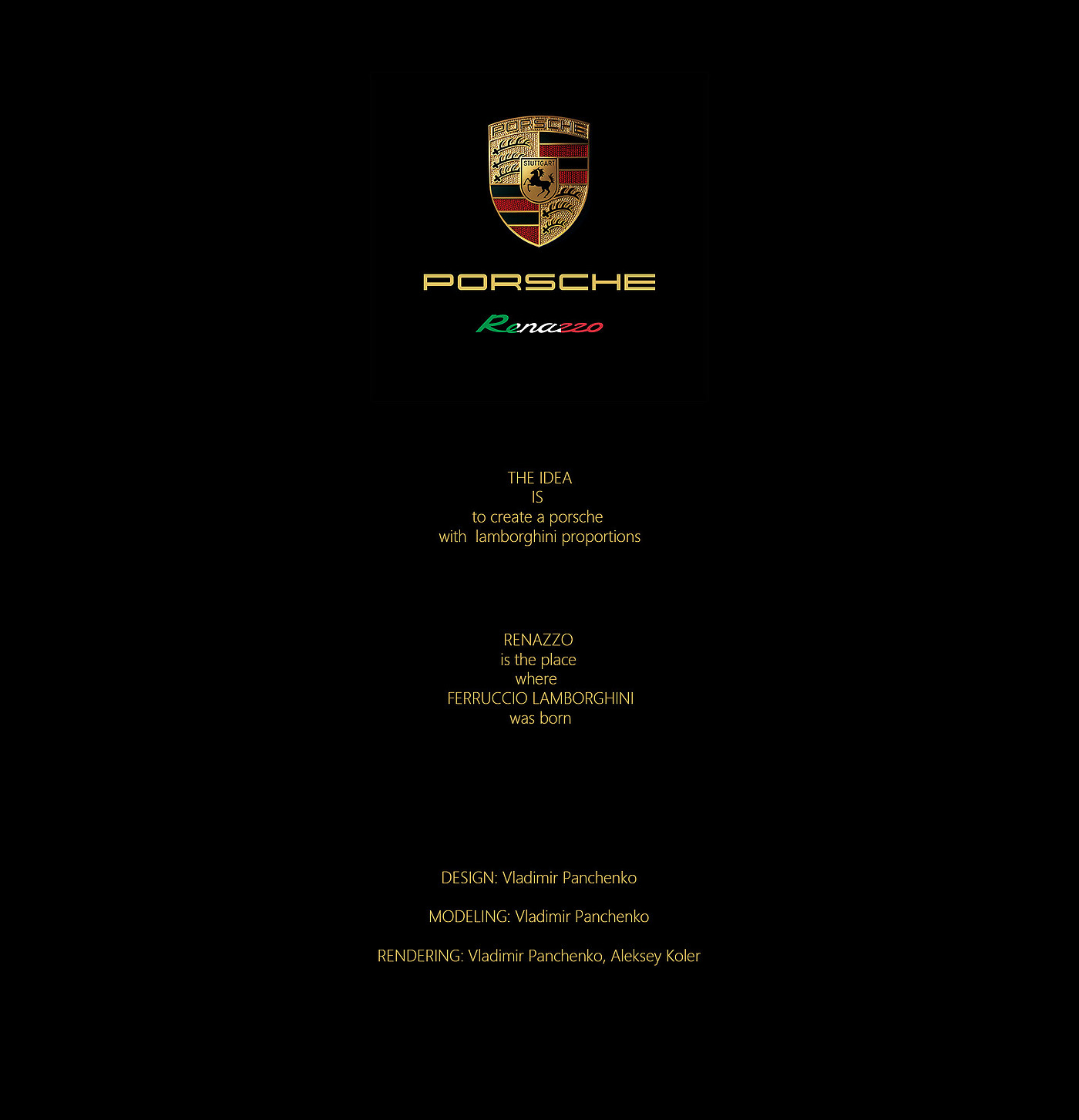 Render，Porsche，gules，