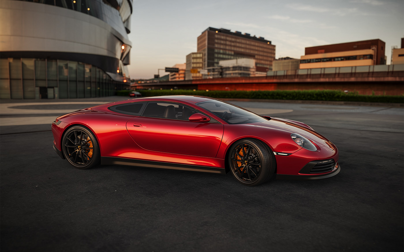 Render，Porsche，gules，