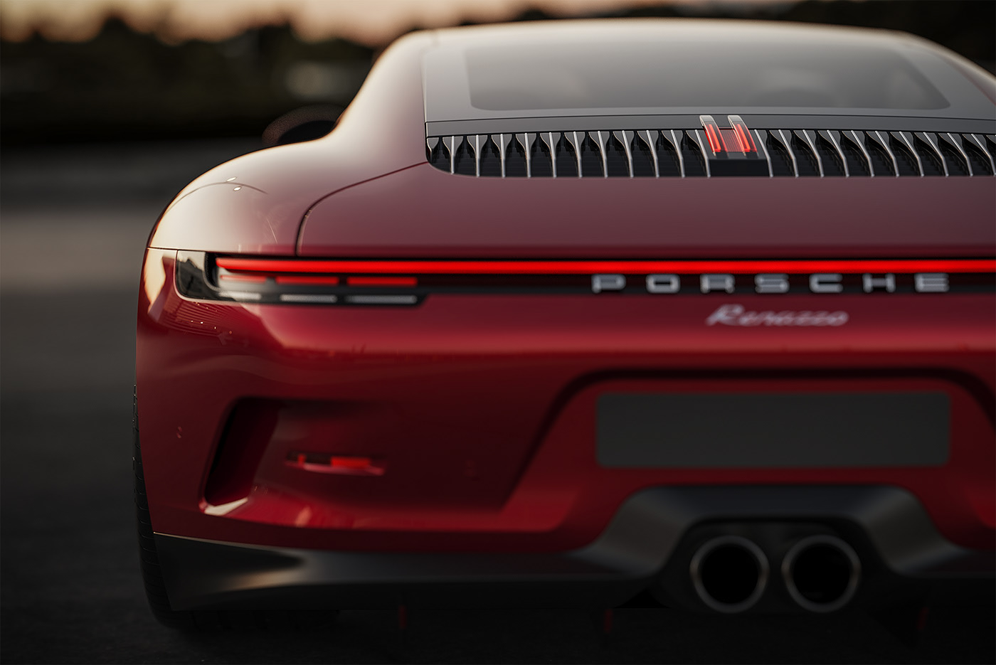 Render，Porsche，gules，