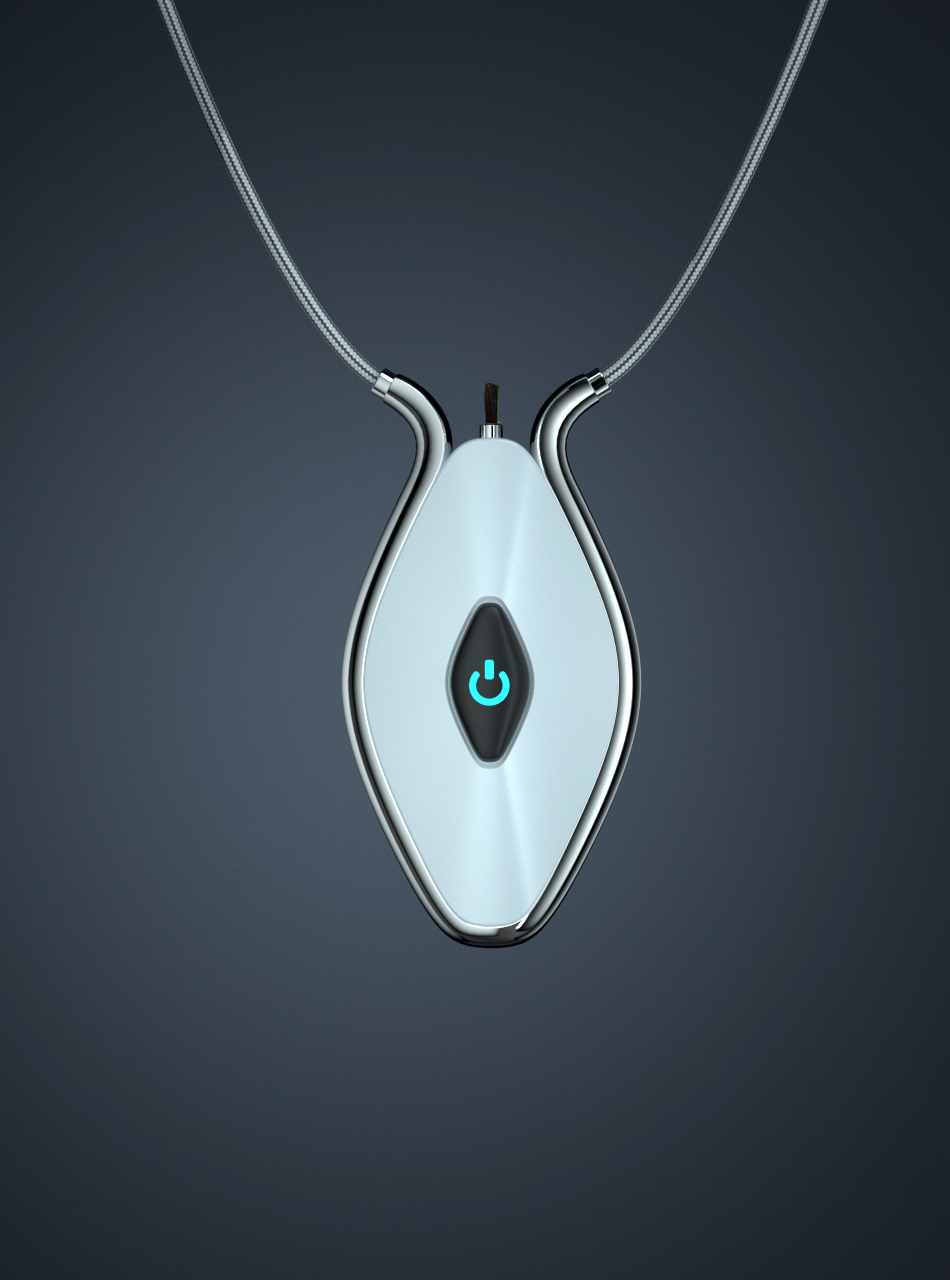 Hanging neck air purifier，