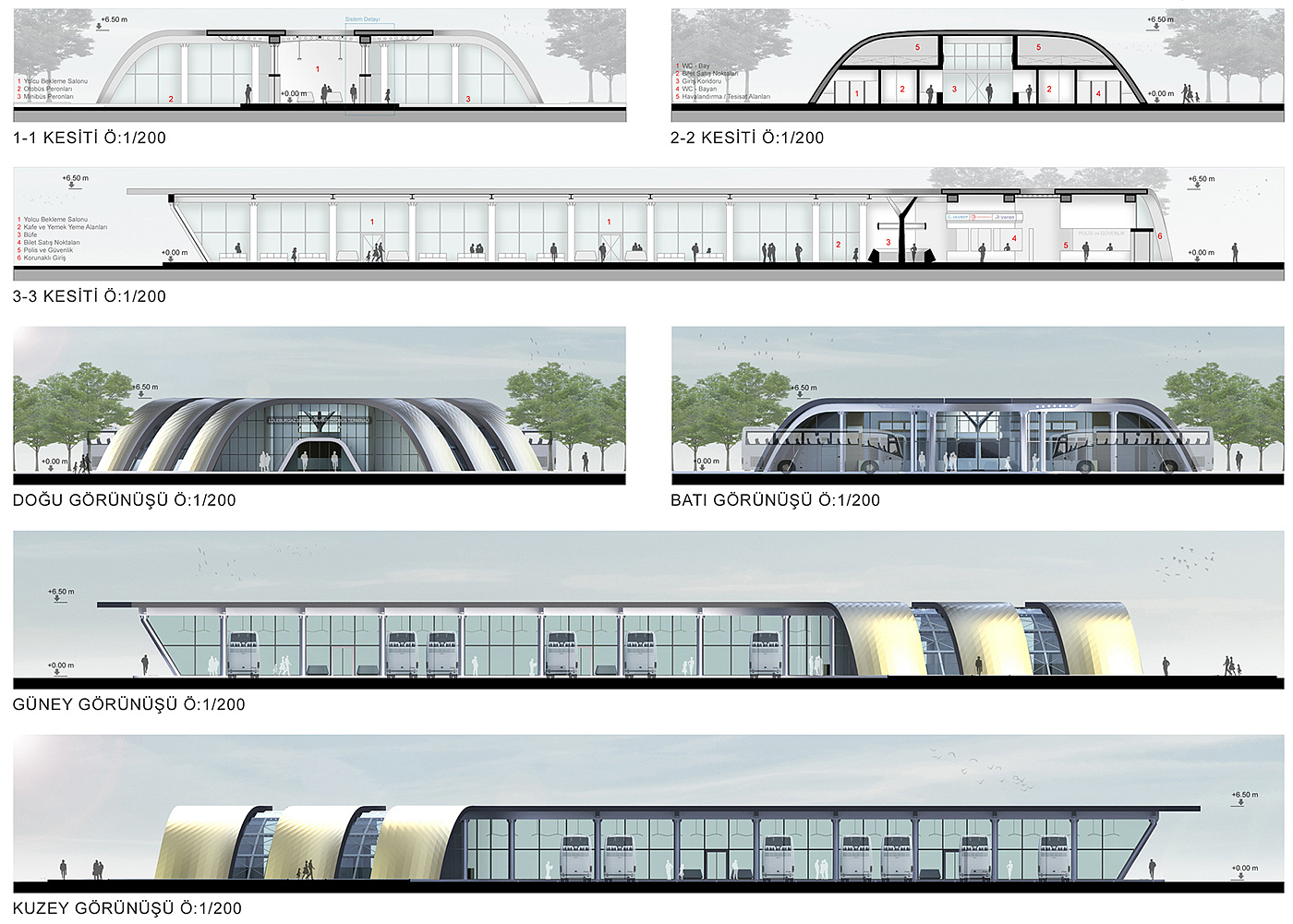 bus，station，Design，originality，traffic，