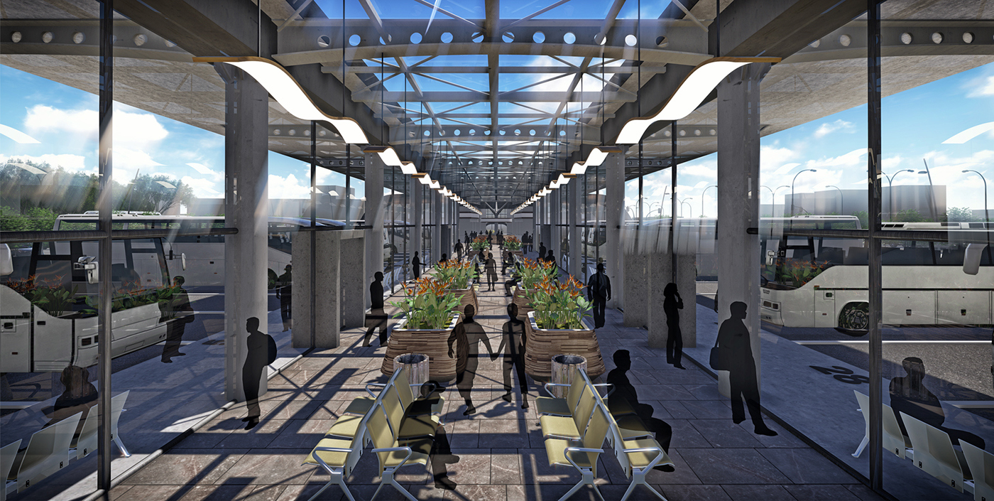 bus，station，Design，originality，traffic，