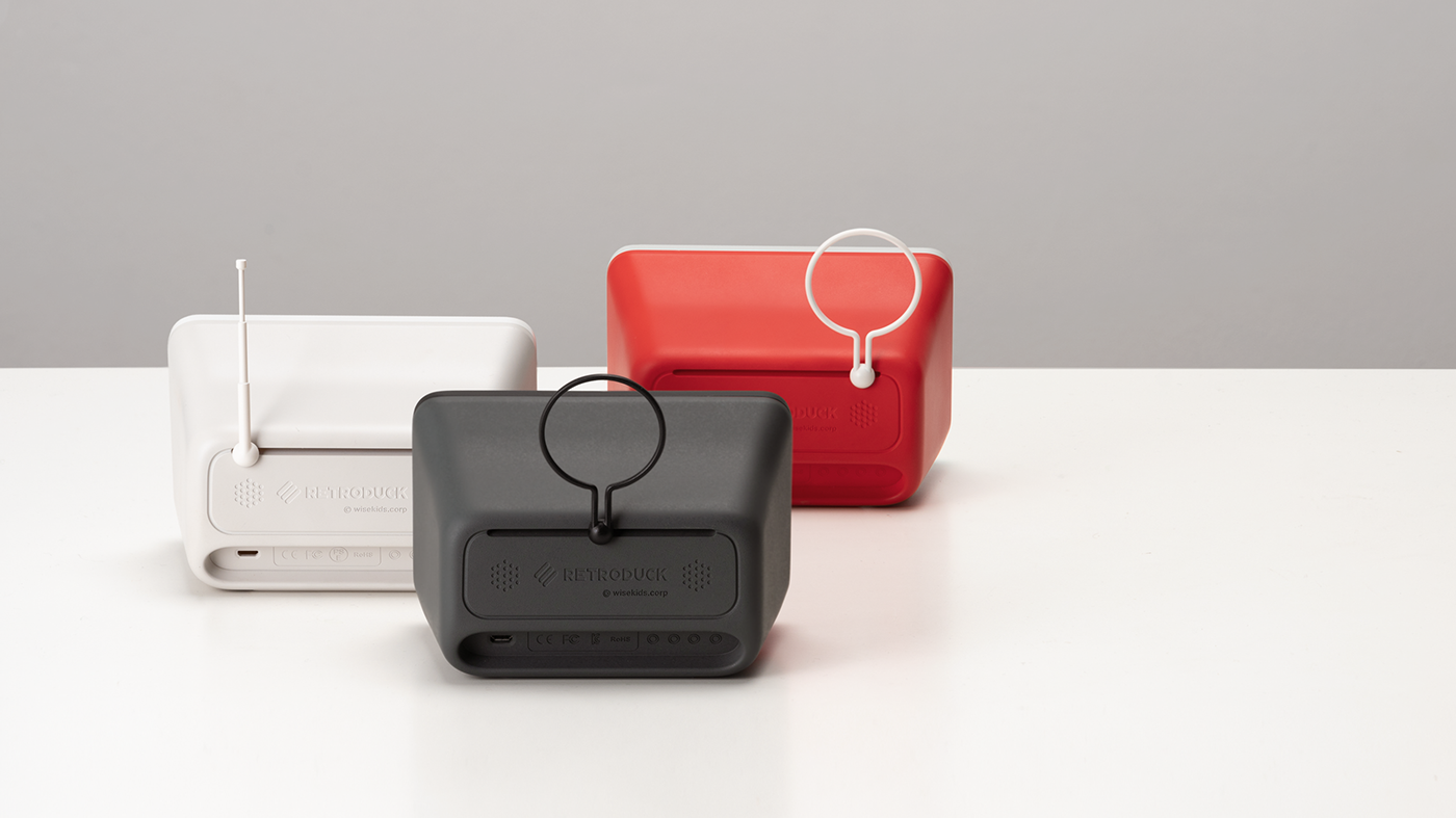 Vintage duck Q，wireless，Charger，Nostalgia，Old TV，