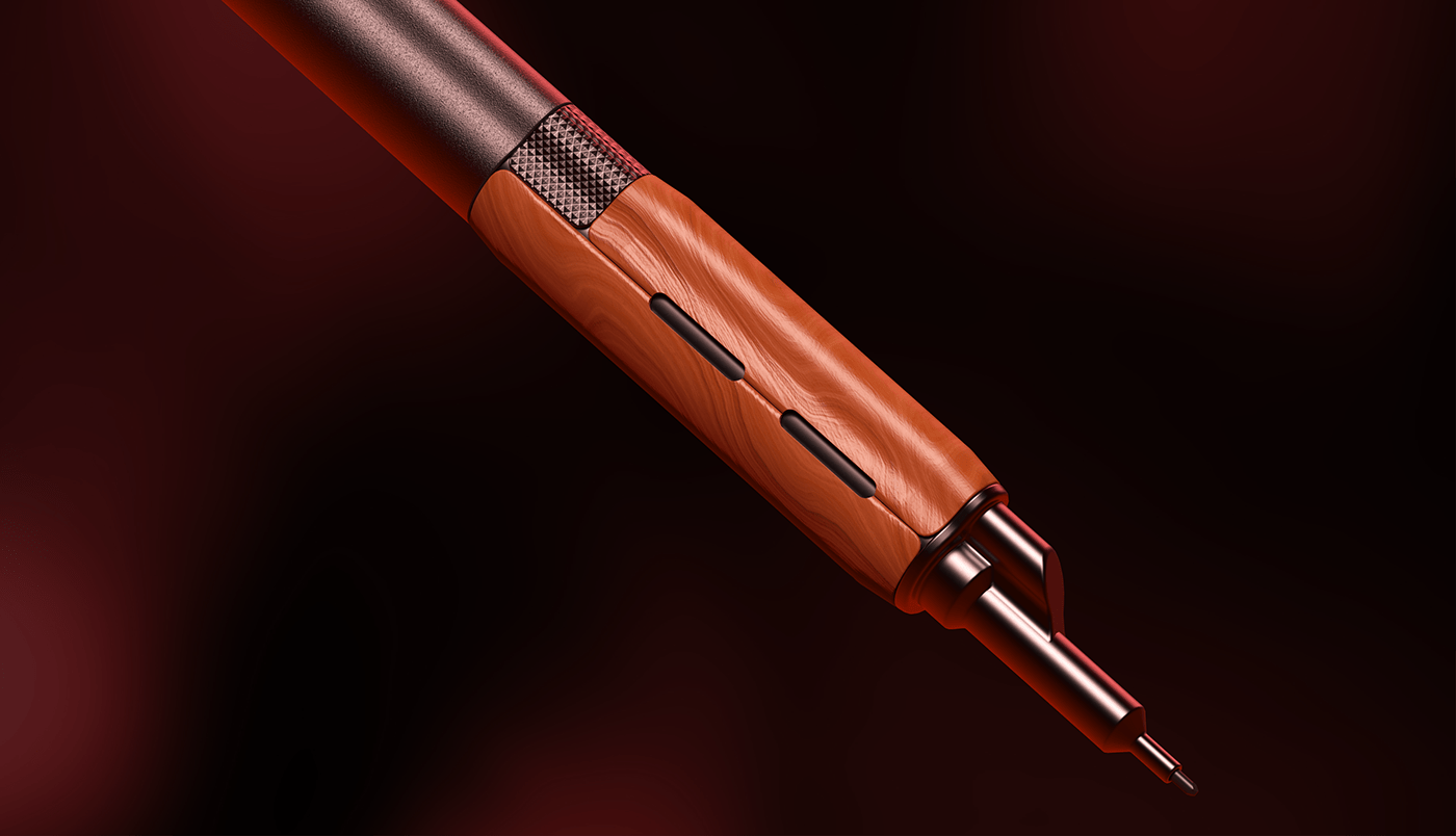 mechanical pencil，concept，gun，Render，