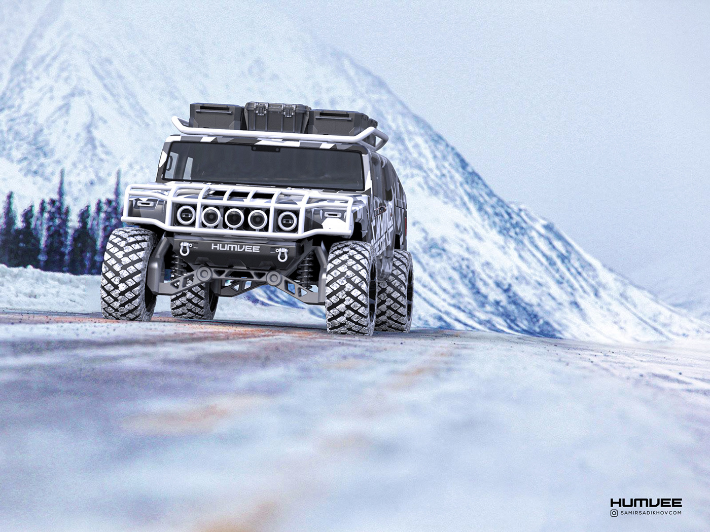 automobile，Humvee，handsome，Iconic，modern，