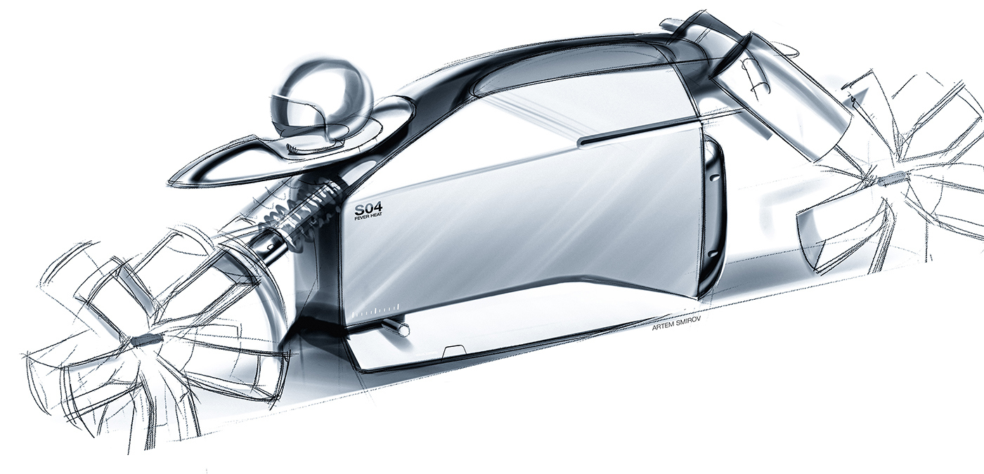 vehicle，motorcycle，Hand drawn，speed，limit，industrial design，product design，