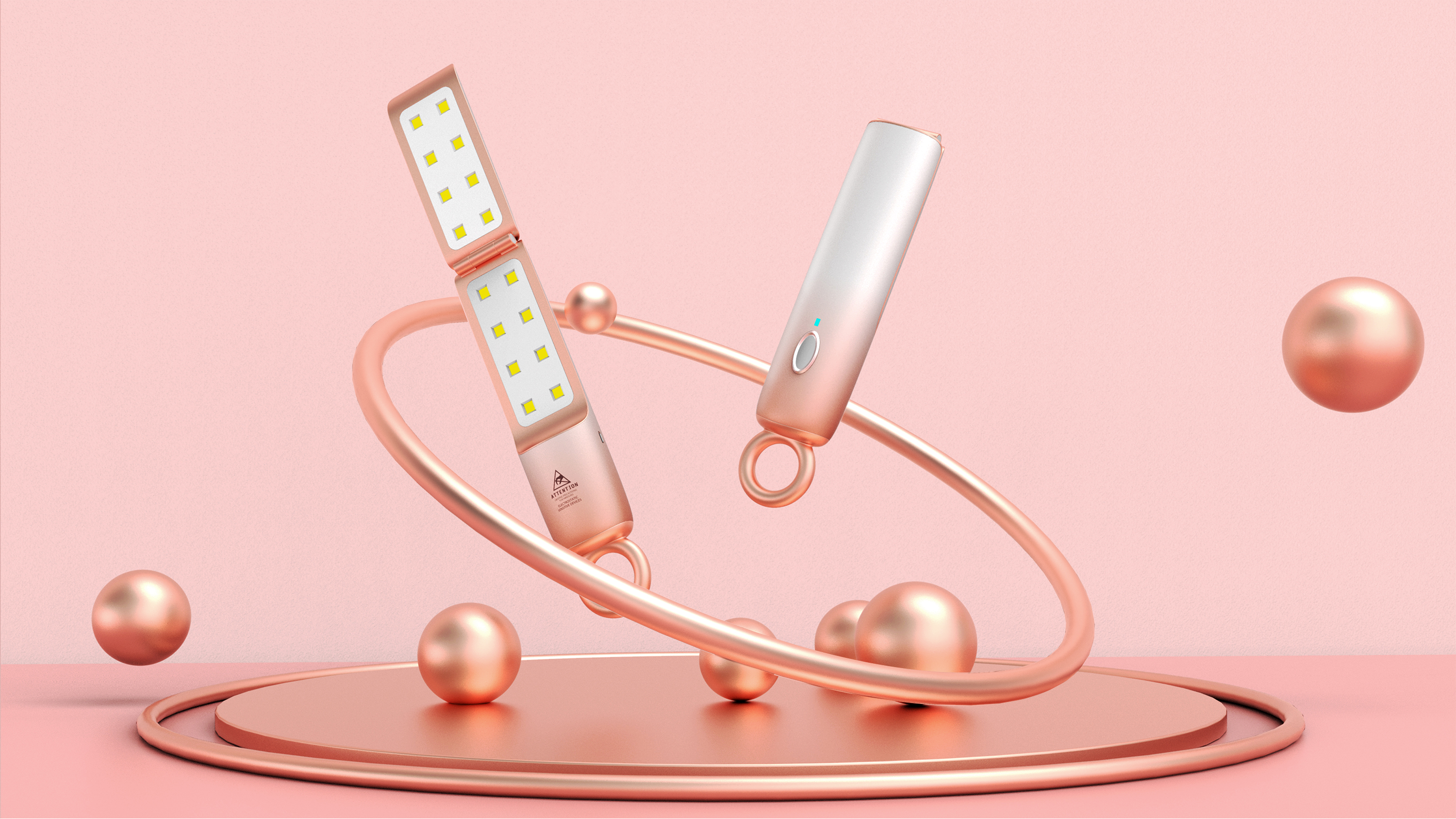 UV sterilization，Simplicity，pinkycolor ，product design，Portable，