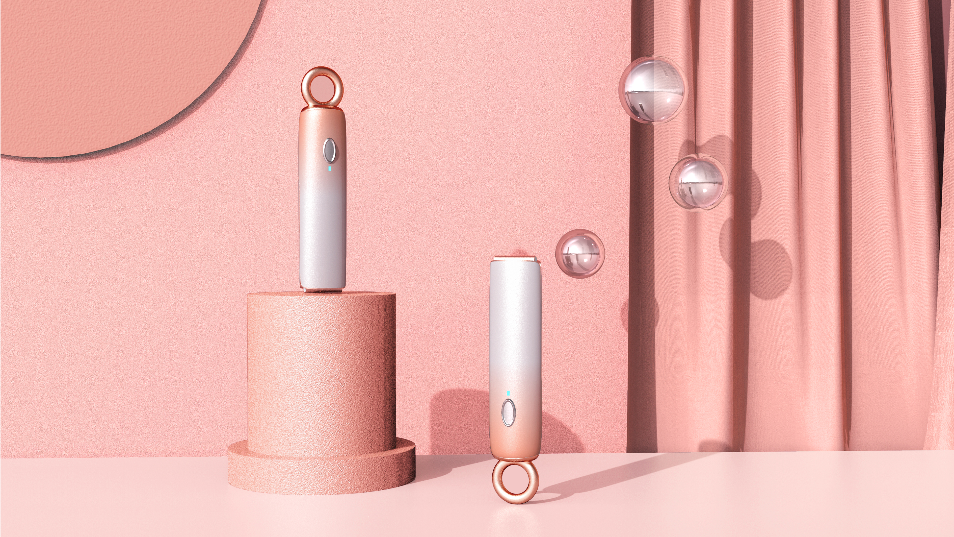 UV sterilization，Simplicity，pinkycolor ，product design，Portable，