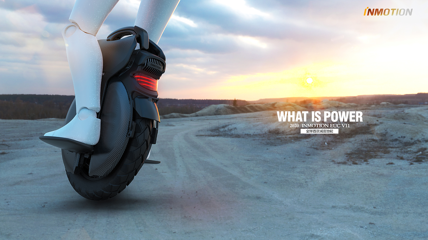 Balance car，wheelbarrow，shock absorption，Scooter，industrial design，Enjoy the world，V11，motion，
