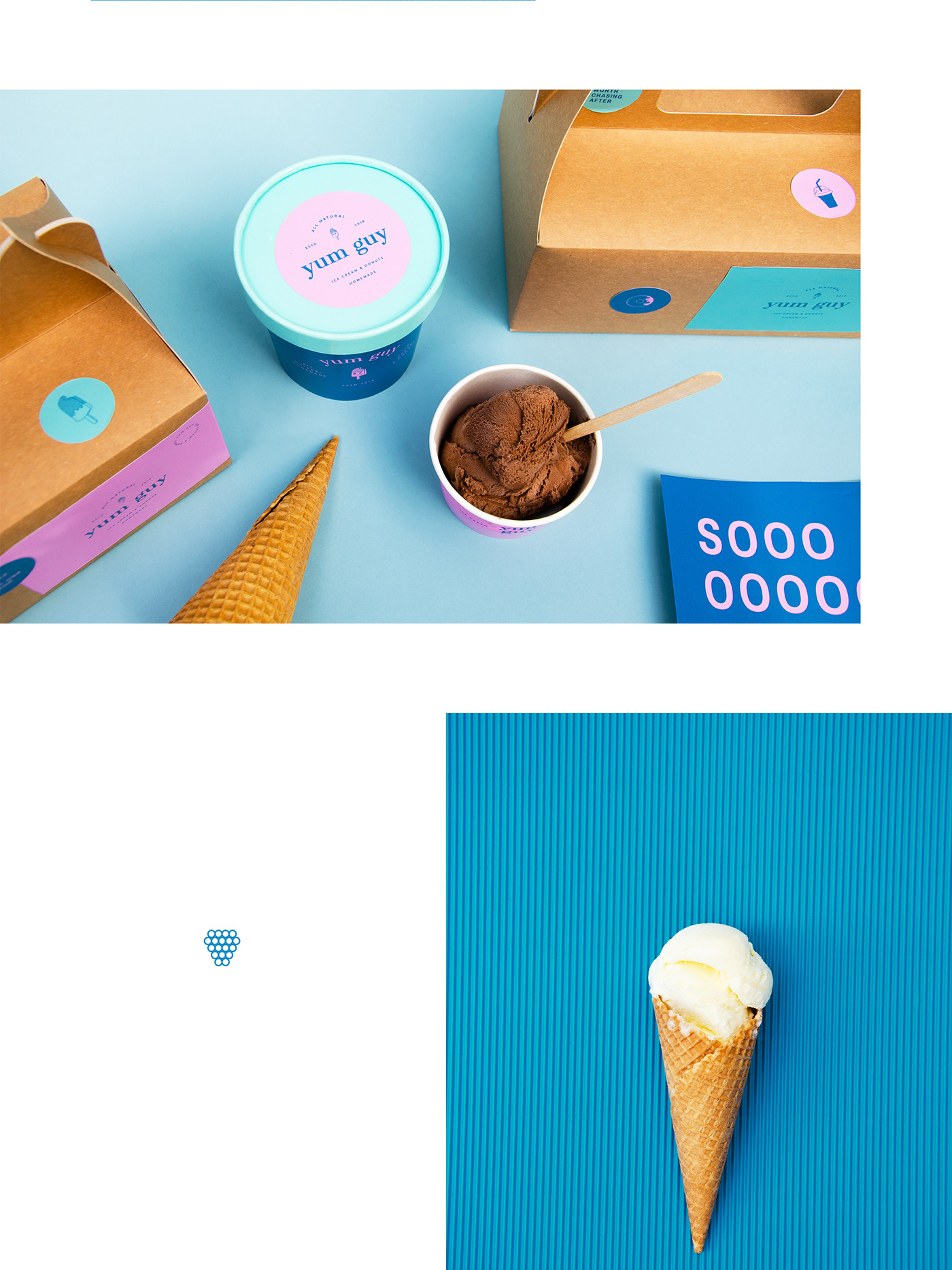 yum guy – homemade ice cream branding