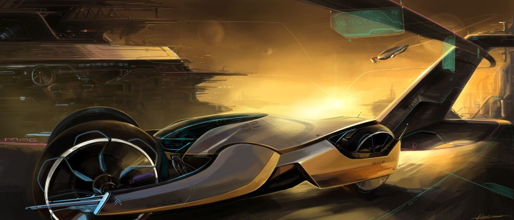 Automobile design，design sketch，Two dimensional representation，marker pen，Concept Car，