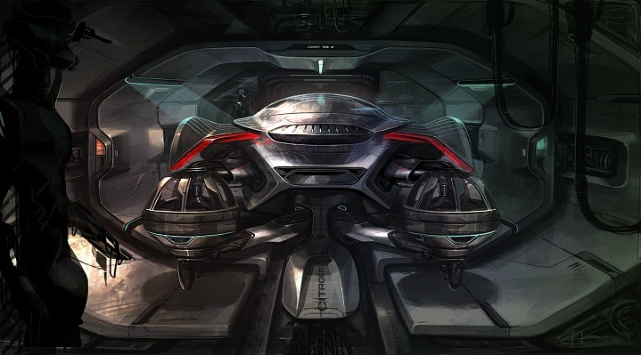 Automobile design，design sketch，Two dimensional representation，marker pen，Concept Car，