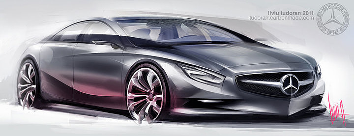 Automobile design，design sketch，Two dimensional representation，marker pen，Concept Car，